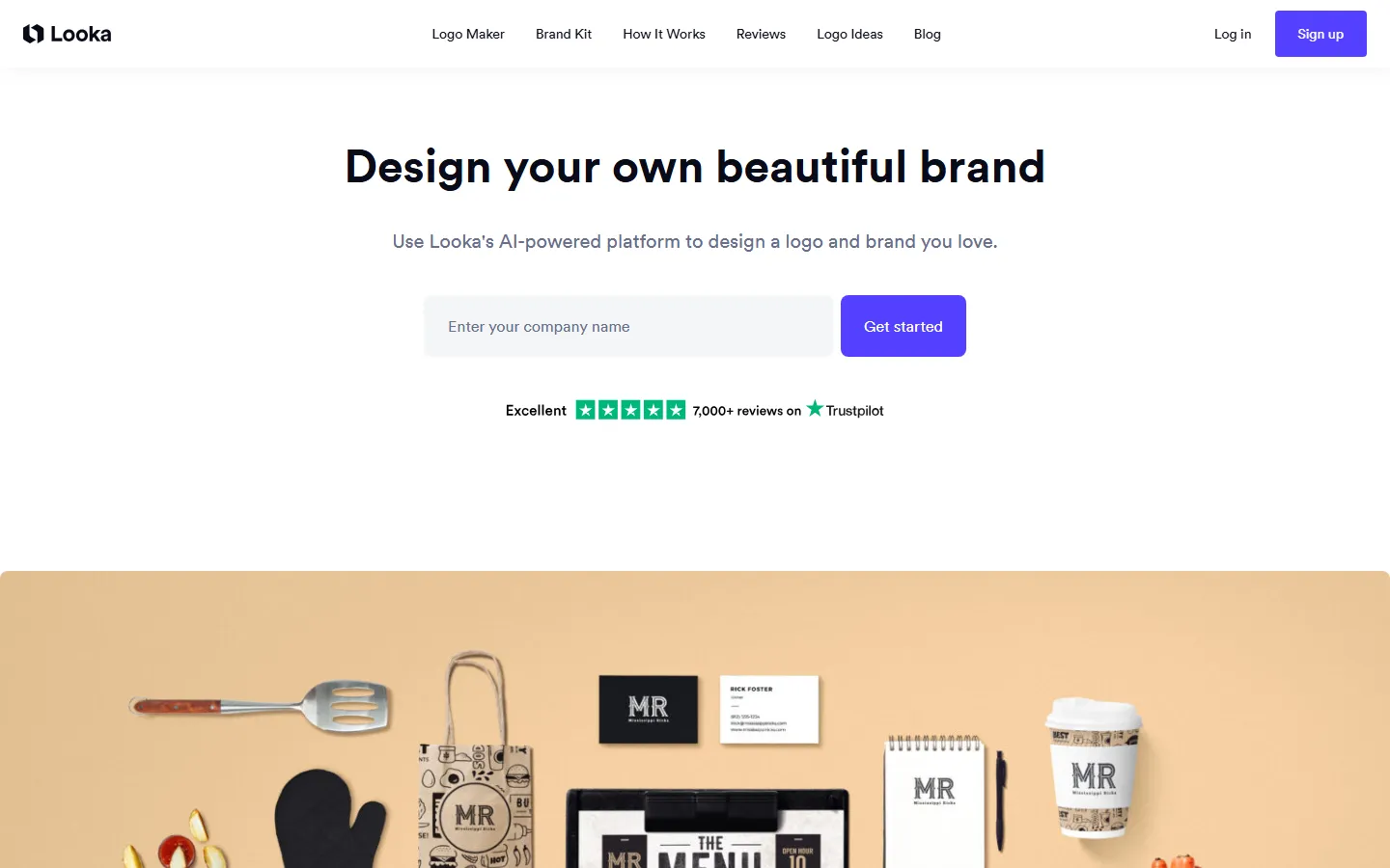 Logo homepage screenshot
